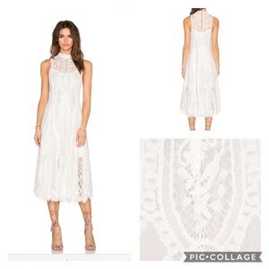 Free people lace midi dress